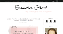 Desktop Screenshot of cosmeticsfreak.com