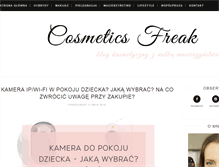 Tablet Screenshot of cosmeticsfreak.com